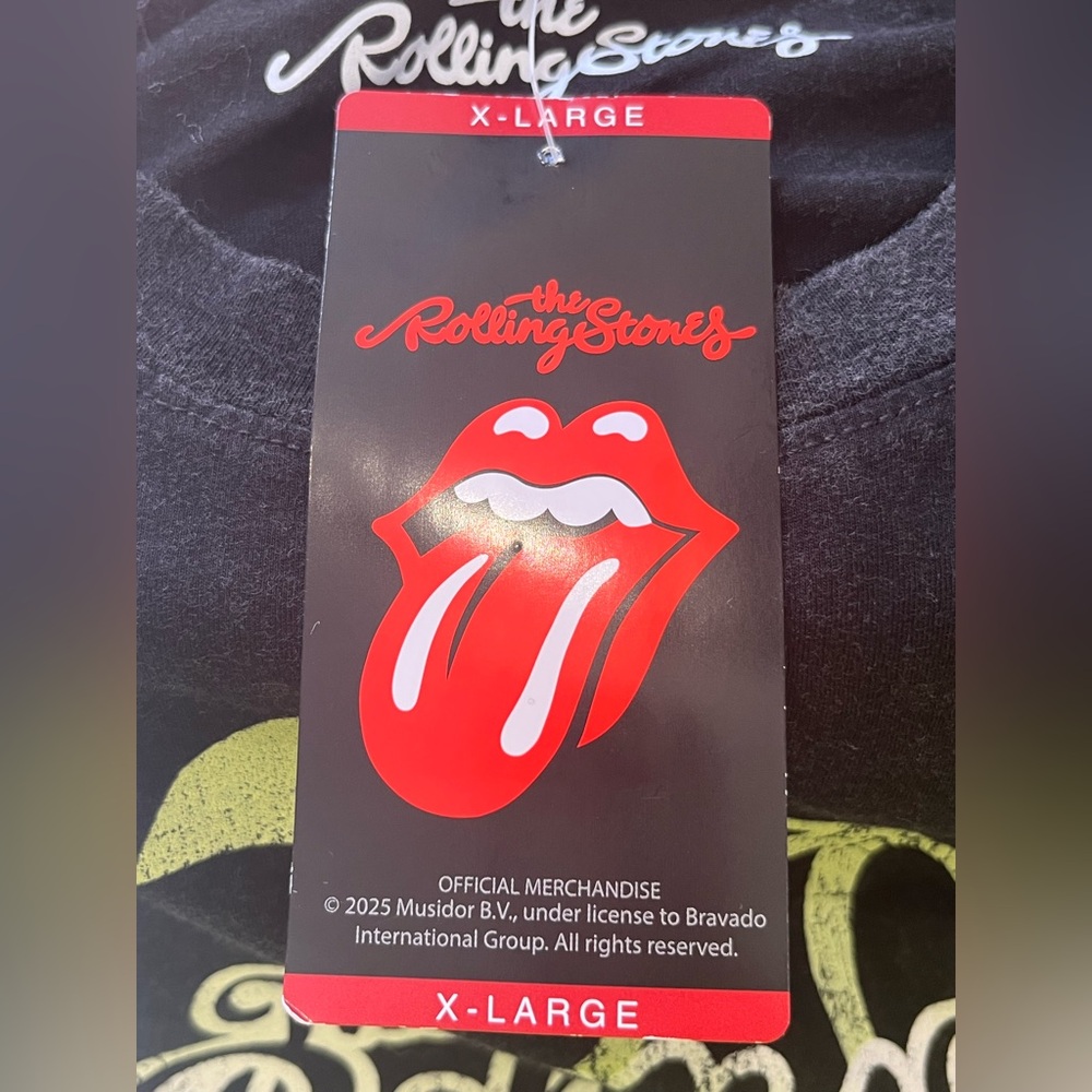 Rolling Stones Double Tongue Tee XL NWT Graphic Band Shirt Concert Festival - Picture 7 of 10